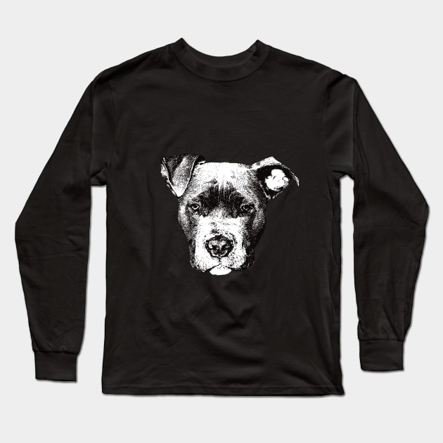 American Pit Bull - Pit Bull Christmas Gifts Long Sleeve T-Shirt by DoggyStyles